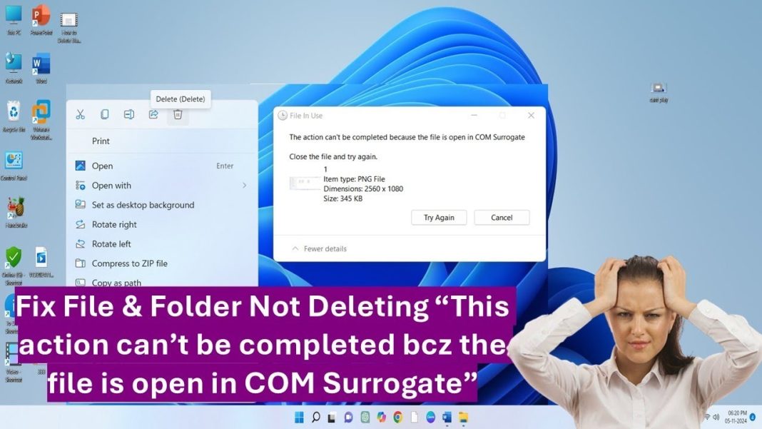 File Is Open in COM Surrogate